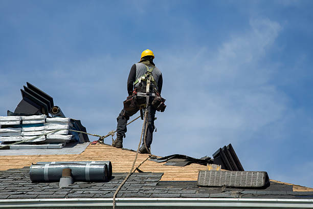 Professional Gutter Installation technician working in Auburn, PA